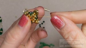 Мастер Kласс серьги из бисера и мелких кристаллов. Northern star Earring Tutorial Subtitles