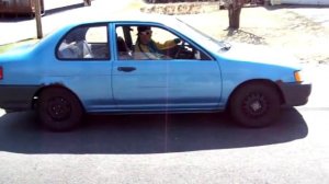 1992 toyota tercel with a fart can