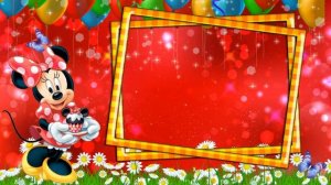 Детский футаж. С Днем рождения! Микки