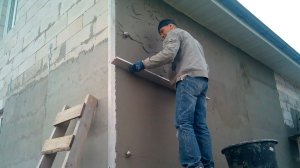 ТЕХНОЛОГИЯ НАНЕСЕНИЯ ЦЕМЕНТНО - ИЗВЕСТКОВОГО РАСТВОРА НА СТЕНУ