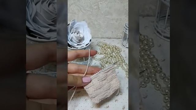 Узор спицами "Плетенка"