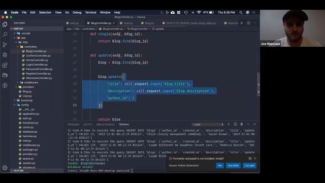 PythonJamaica Masonite Introduction смотреть онлайн