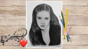 Наталия Орейро- портрет графитовыми карандашами