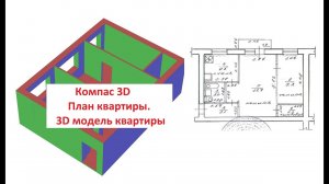 КОМПАС-3D. Как начертить планировку квартиры.