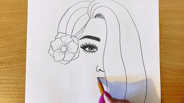 Как Нарисовать Красивую Девушку Карандашом Очень Легко | Рисунок Карандашом | Идеи Для Рисования