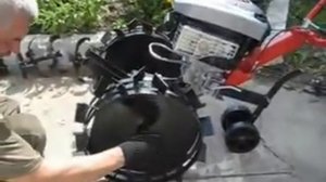 Установка больших металлических колес с грунтозацепами 520мм