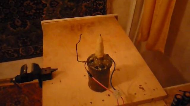 Дуговой разряд с катушки зажигания