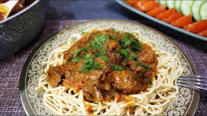 Мясо которое тает во рту! Без преувеличений! Гуляш который походит к любому гарниру!