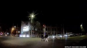 Лихой поворот. Осетия - Владикавказ..mp4