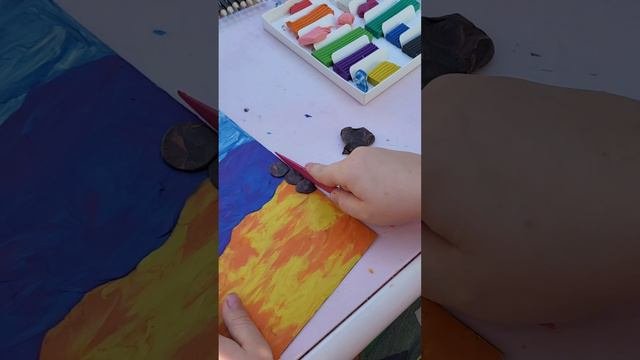 Картина из пластилина!