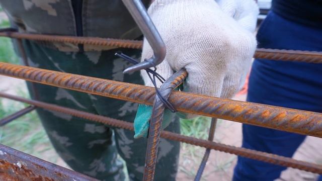 Фундамент для дома \\ армокаркас для ленточного фундамента