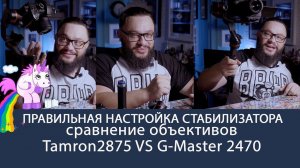 Настройка трех осевого стабилизатора. (снято на Tamron 2875 Sony 2470GM Sony 24GM)