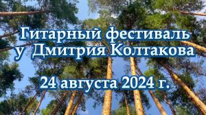 Ежегодный музыкальный (гитарный) фестиваль у Дмитрия Колтакова. От начинающих до профессионалов!!!!!