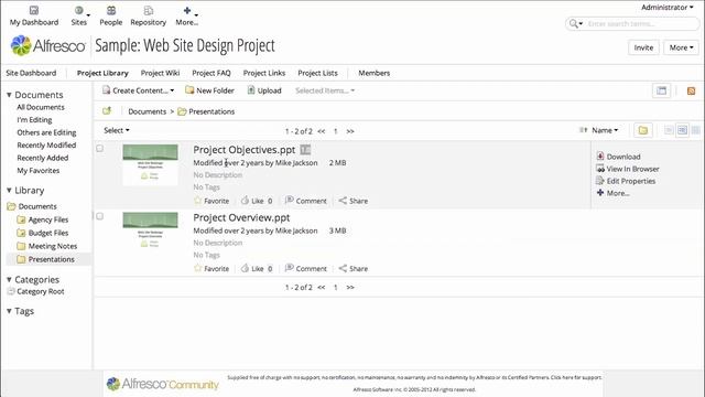 Alfresco Community Edition 4.2 How-To: Exploring the Sample Site смотреть онлайн