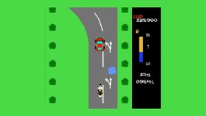 #5 Zippy Race / Гонка Зиппи 420 км/ч золотой мотоцикл на денди