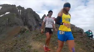 Timmy Olson & Kilian Jornet on Grant Swamp Pass at the Hardrock 100M 2014