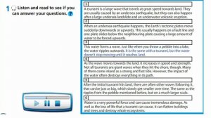 Action 10  Module 2  Ex 1 p 31 Tsunami