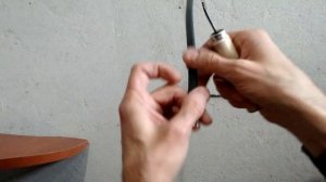 Самодельный нож с пяткой для разделки кабеля