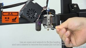 Service tutorial Ender - 3 V2 Neo needle cleaning and nozzle replacement