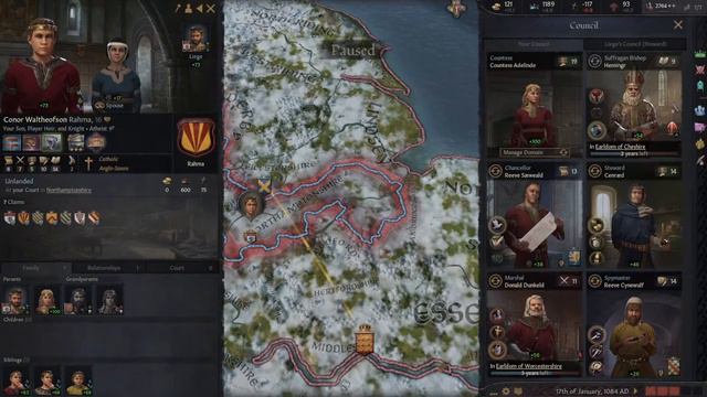Crusader Kings 3: Northamptonshire 1066: Episode 3: Family Sorting and My Horrible 10000% Disease! смотреть онлайн