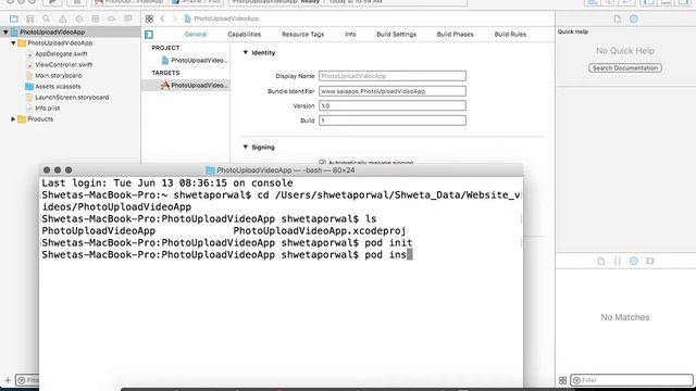 How to install any third party framework / library using Cocoa pods in iOS Xcode using Swift 3.0 смотреть онлайн