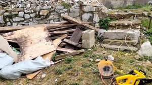 Ремонт кухни. Саманный старый дом