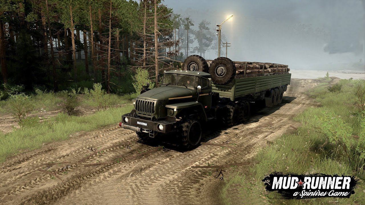 Spintires: MudRunner - Проходим карту «Магистраль». [1440р. Без Мата]