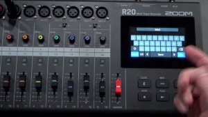 ZOOM R20 how to use the rhythm track with available loops, time signatures, touchscreen drums, etc