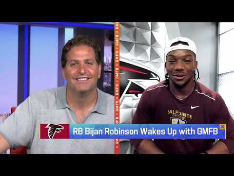 Bijan Robinson on his first impressions of Kirk Cousins and his leadership | 'GMFB'