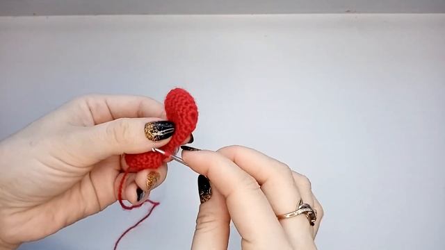 Сердечко брелок крючком / Сердце крючком / Подарок на 14 февраля / Брелок крючком