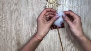 Маленькое декоративное огородное пугало // Чучело//Осенний декор//Scarecrow