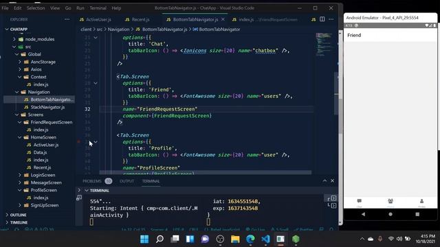 React Native Chat app part 8 смотреть онлайн