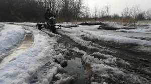 Испытание Frenka! Муравей с двигателем от мотоблока! Трицикл