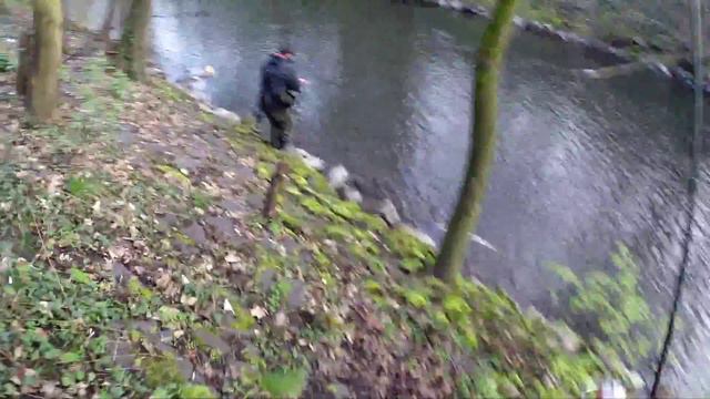 Street Fishing по Немецки - Ловля Форели в черте города.
