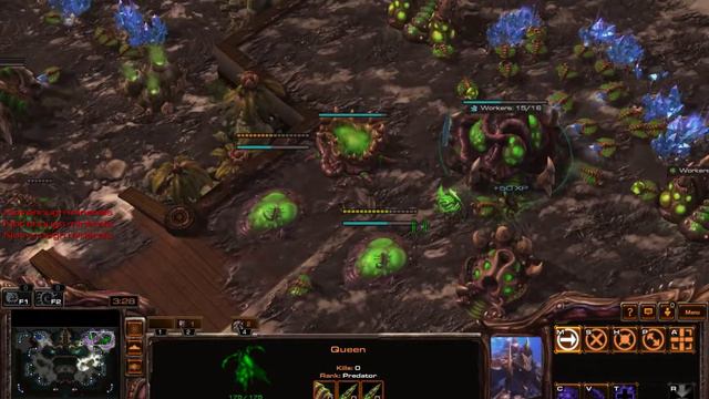 Starcraft 2 | 1 v AI (Very Hard) ZvP смотреть онлайн