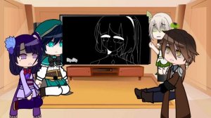 Genshin impact archons react to the Afton family! // Crotirra // Genshin Impact + FNAF