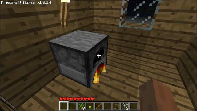 Minecraft alpha 1.0.14: первый дом:возвращение старый Minecraft смотреть онлайн