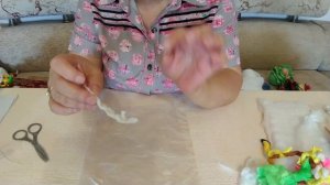 Ватная игрушка Внучка Бабы Яги. Мастер класс. Часть 1.