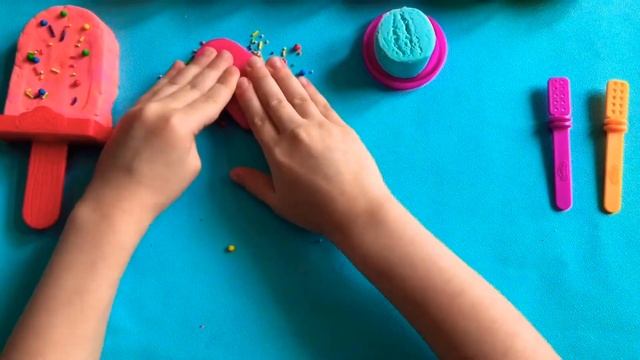 Поделки из Пластилина своими руками | DIY Making Play Doh Ice Cream Popsicles смотреть онлайн