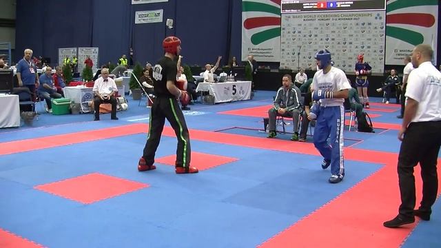 Vrezh Petrosian RUS v Adam Shelly IRL WAKO World Championships 2017