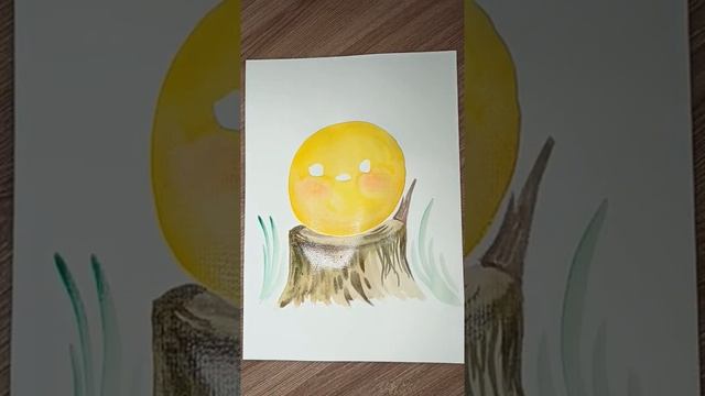 Колобок, иллюстрация к сказке.