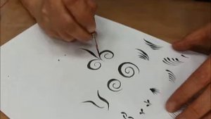 Роспись по дереву. Элементы кистевой росписи. 2 часть. "Кустик".