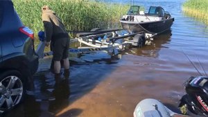 Система Lafette RS 800 и Волжанка 46 fish подъём на мелководье