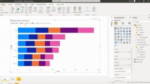 Power BI Stacked bar chart vs Clustered bar chart | Microsoft Power BI | Power BI Tutorials