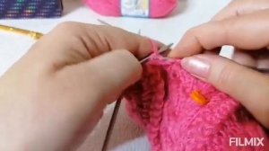 Комплект шапка, снуд спицами подробно для начинающих