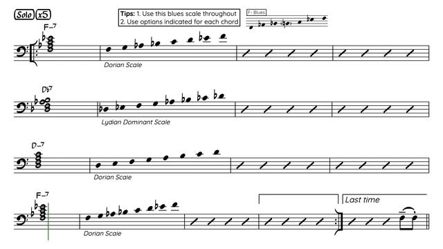 CANTALOUPE ISLAND (Bass Clef) Backing Track with Sheet Music смотреть онлайн
