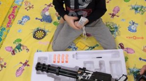 распаковка супер мега пулемёт - миниган