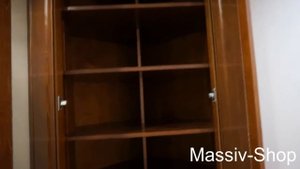 Шкаф угловой из массива дерева на заказ.avi