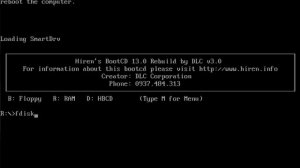 HDD Format & Partitions Classic Mode MS-DOS