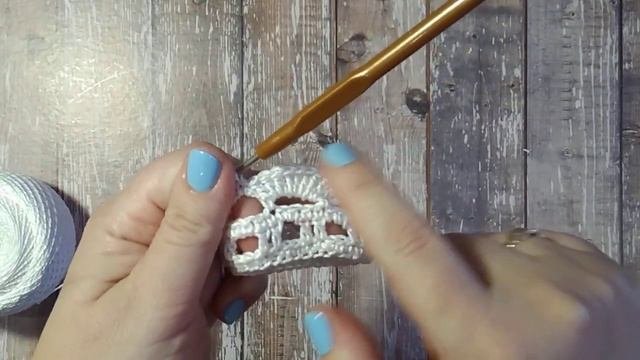 МК Летняя повязка для девочки крючком
